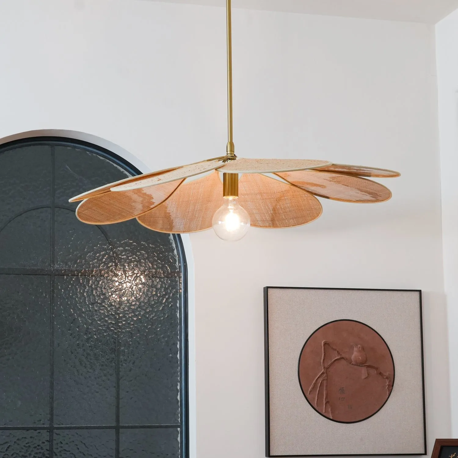 Petals Bloom Rattan Pendant Lamp KL574