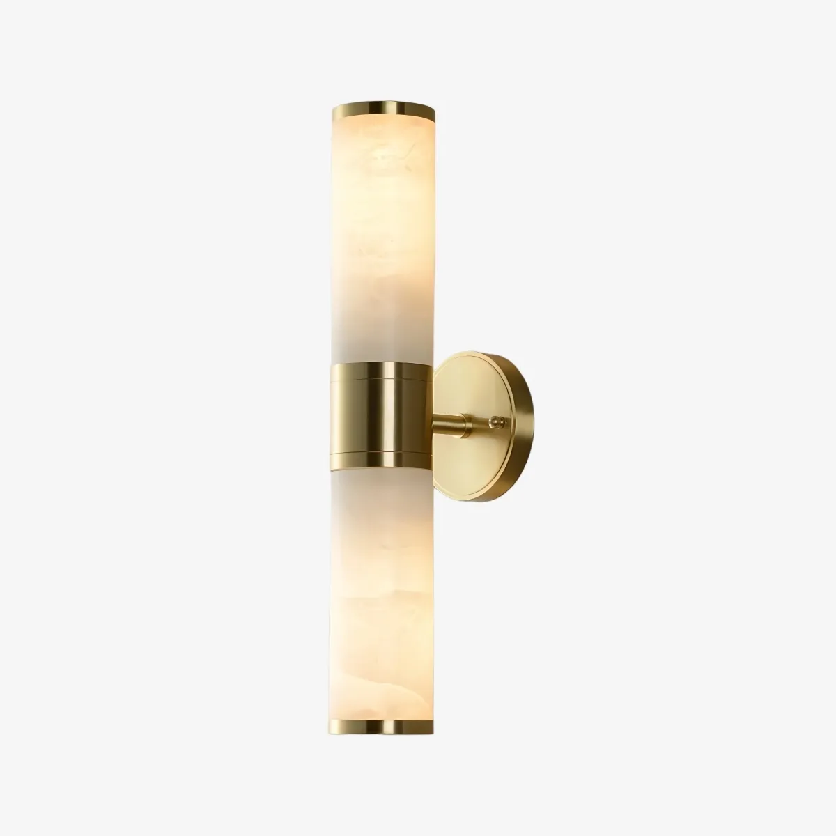Nexorae Modern Alabaster Wall Lamp Sculptural Vertical Design For Living Room Bedroom Hallway KL2285