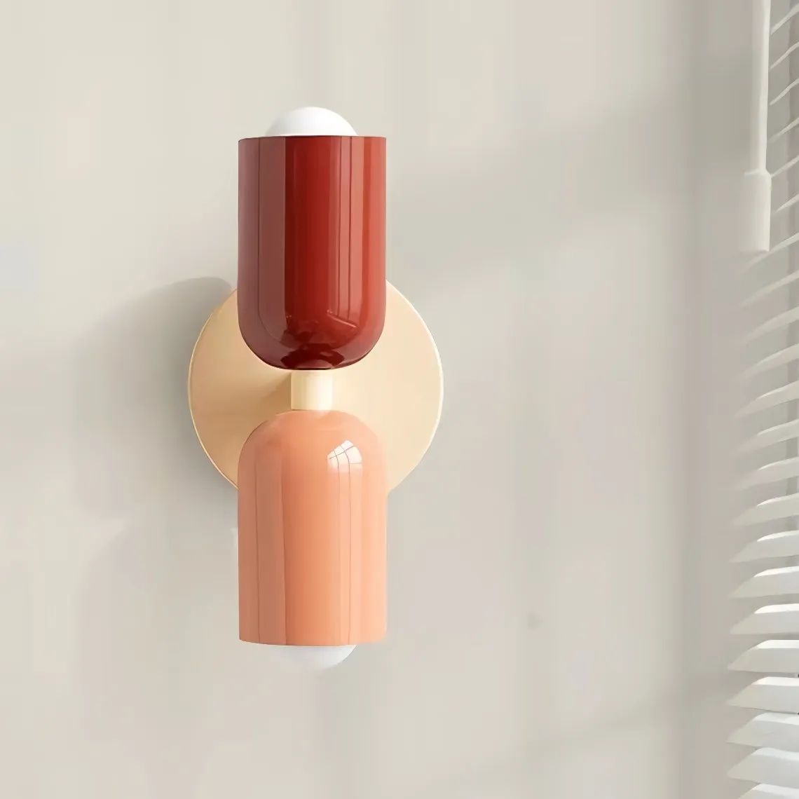 Metal Up Down Wall Sconce - Contemporary Colorful Wall Light for Hallway and Office