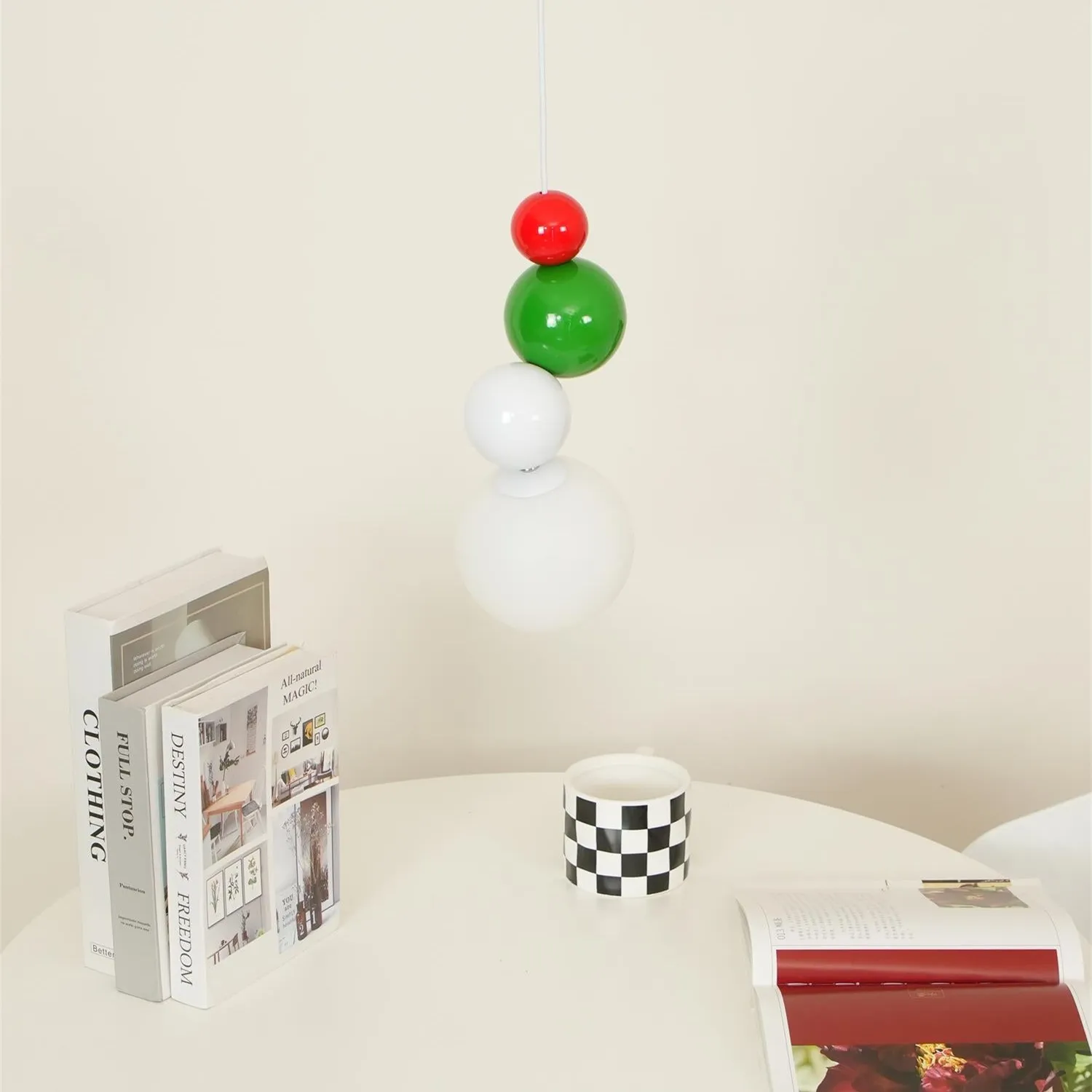 Cream Style Globe Bubble Pendant Light KL133