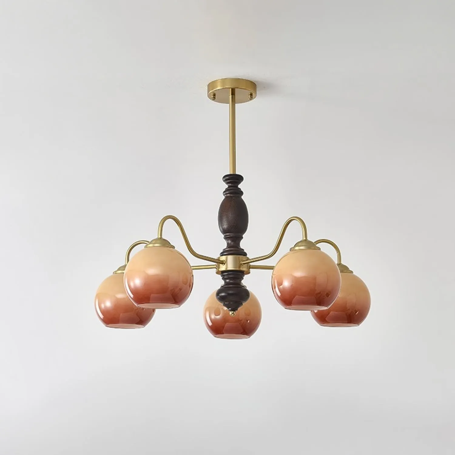 French Medieval Style Caramel Orb Chandelier KL279