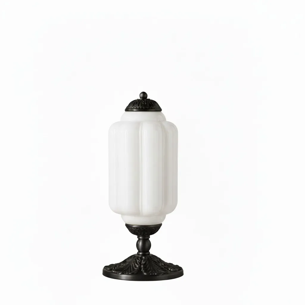 Eloise Vintage Glass Pumpkin Table Lamp - Decorative Accent Lighting for Living Spaces KL876