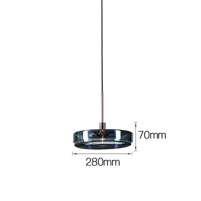 Dark Blue Glass Pendant Lamp