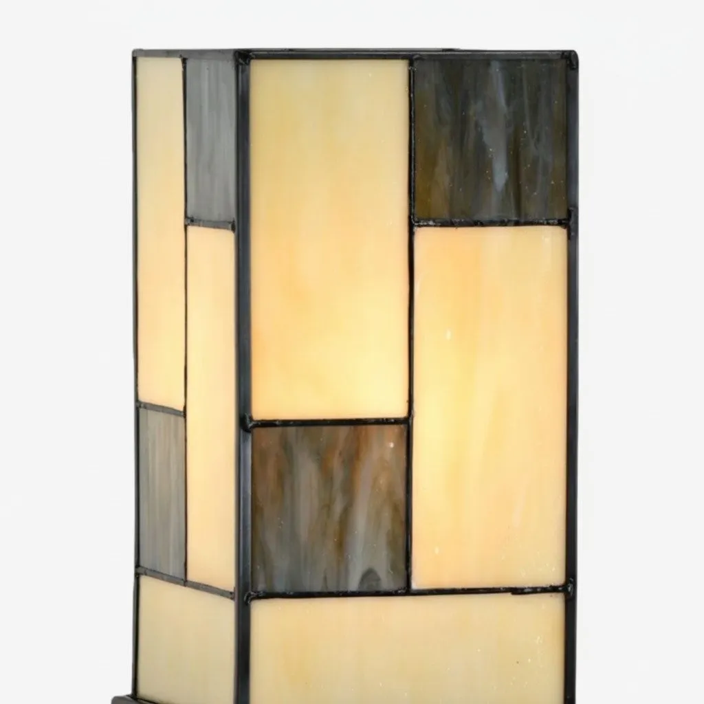 TF Manchester Square Table Lamp - Classic Glass for Living Room and Bedroom KL1975