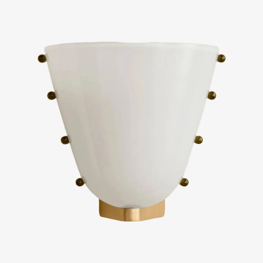 Bellina Decorative Art Glass Wall Lamp - Modern Gemma Wall Sconce for Bedroom and Entryway KL2329