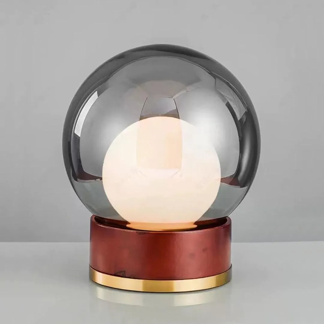 Simple Creative Wood Orb Table Lamp KL615