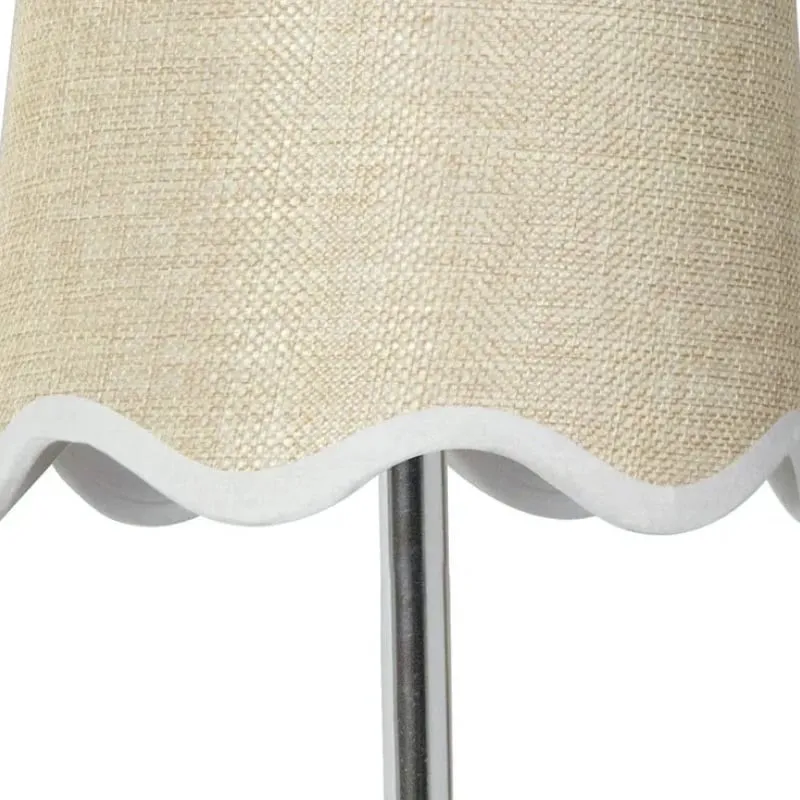 Glissum Elegant Linen Shade Wall Lamp - Brass or Chrome Finish Sconce for Bedroom Decor KL2085