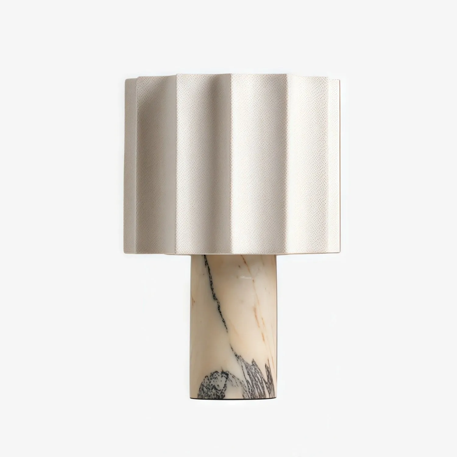 Cavilon Fan Shaped Linen Table Lamp - Modern Lighting for Living Room Decor KL2037