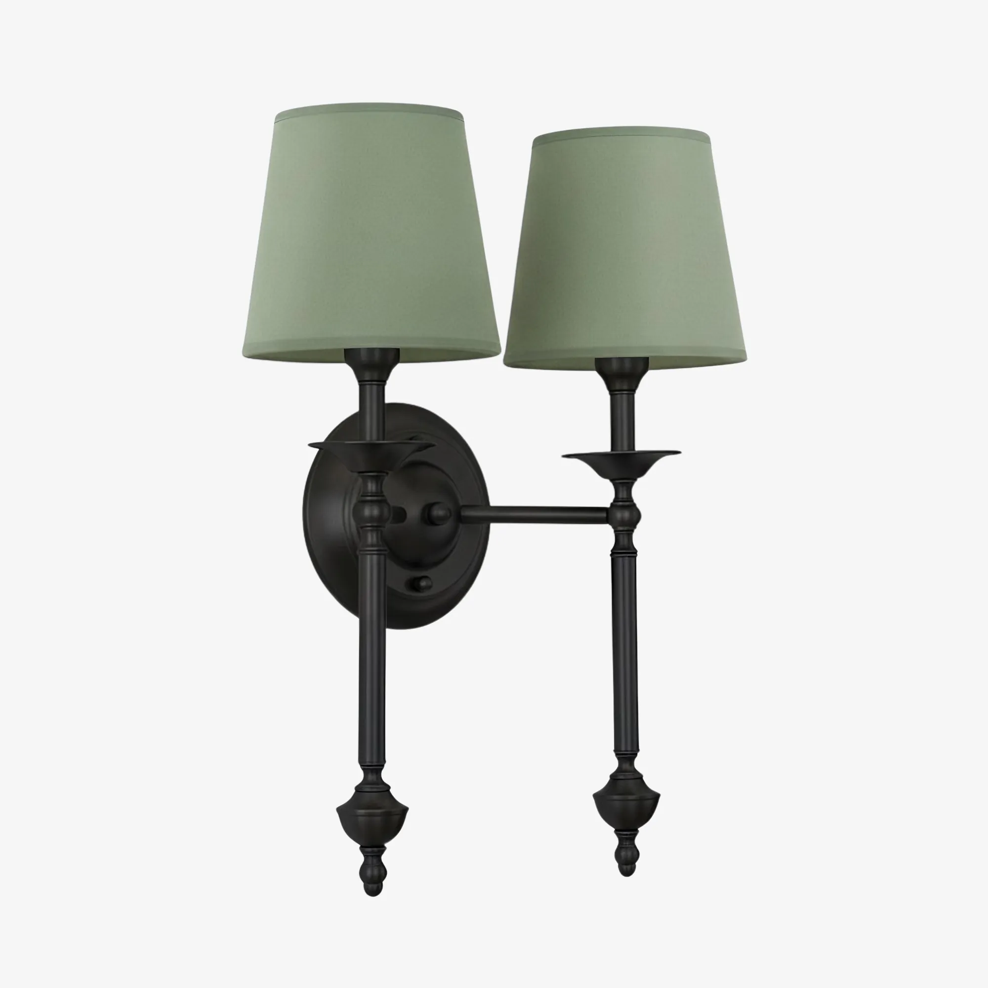 Arcuma Elegant Wall Light - Copper or Black Finishes Sconce with Fabric Shade for Interior KL2337