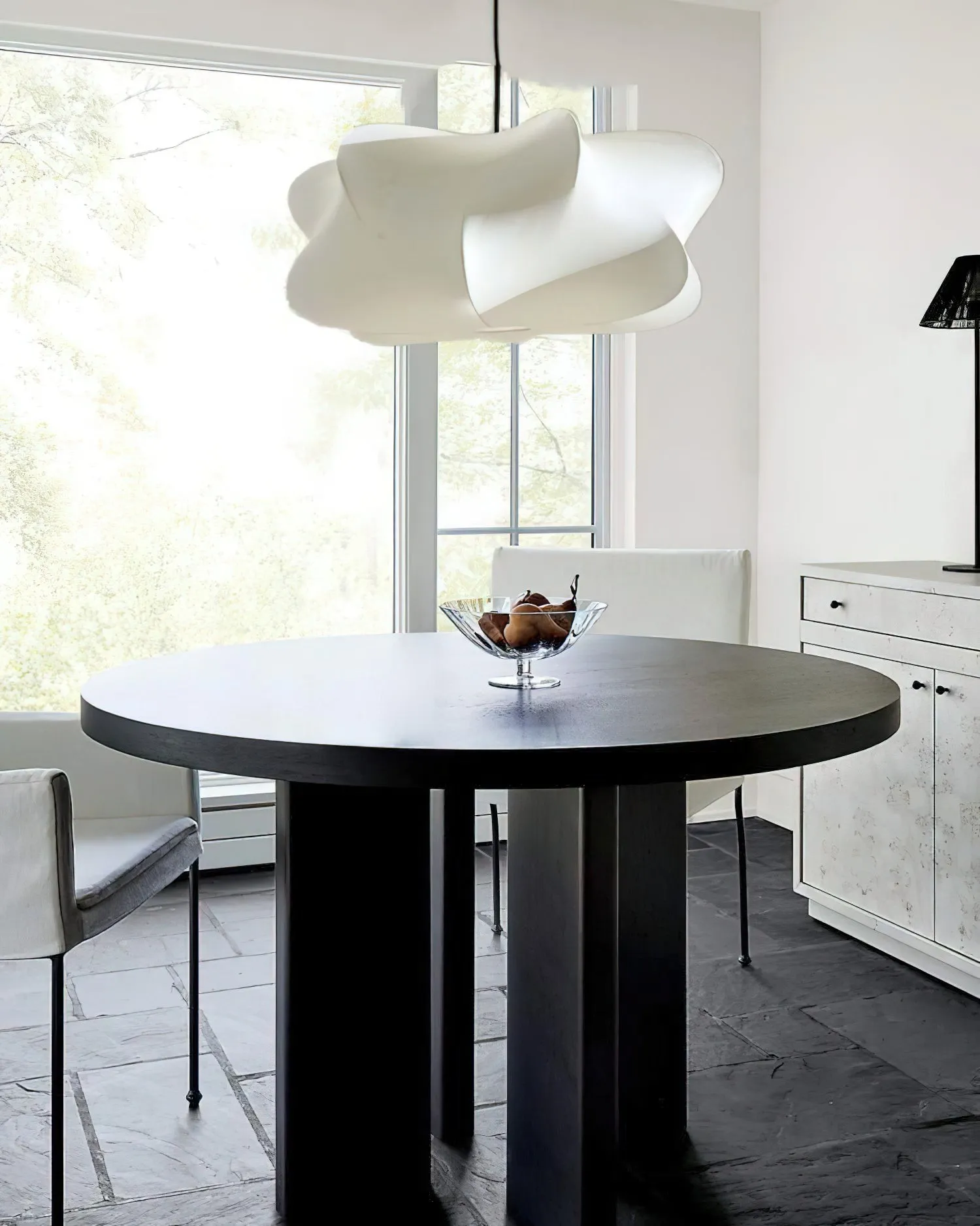 Lunaveo Elegant Silk Pendant Light - Modern Cloud Pendant Light for Living Room KL356