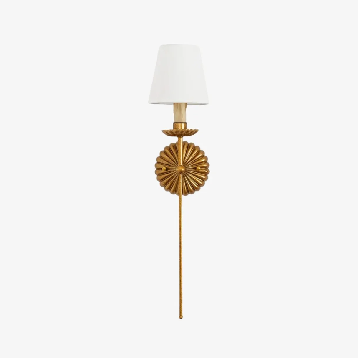 Catina Fabric Shade Wall Sconce – Classic Metal Wall Lighting for Entryway or Lounge KL1148