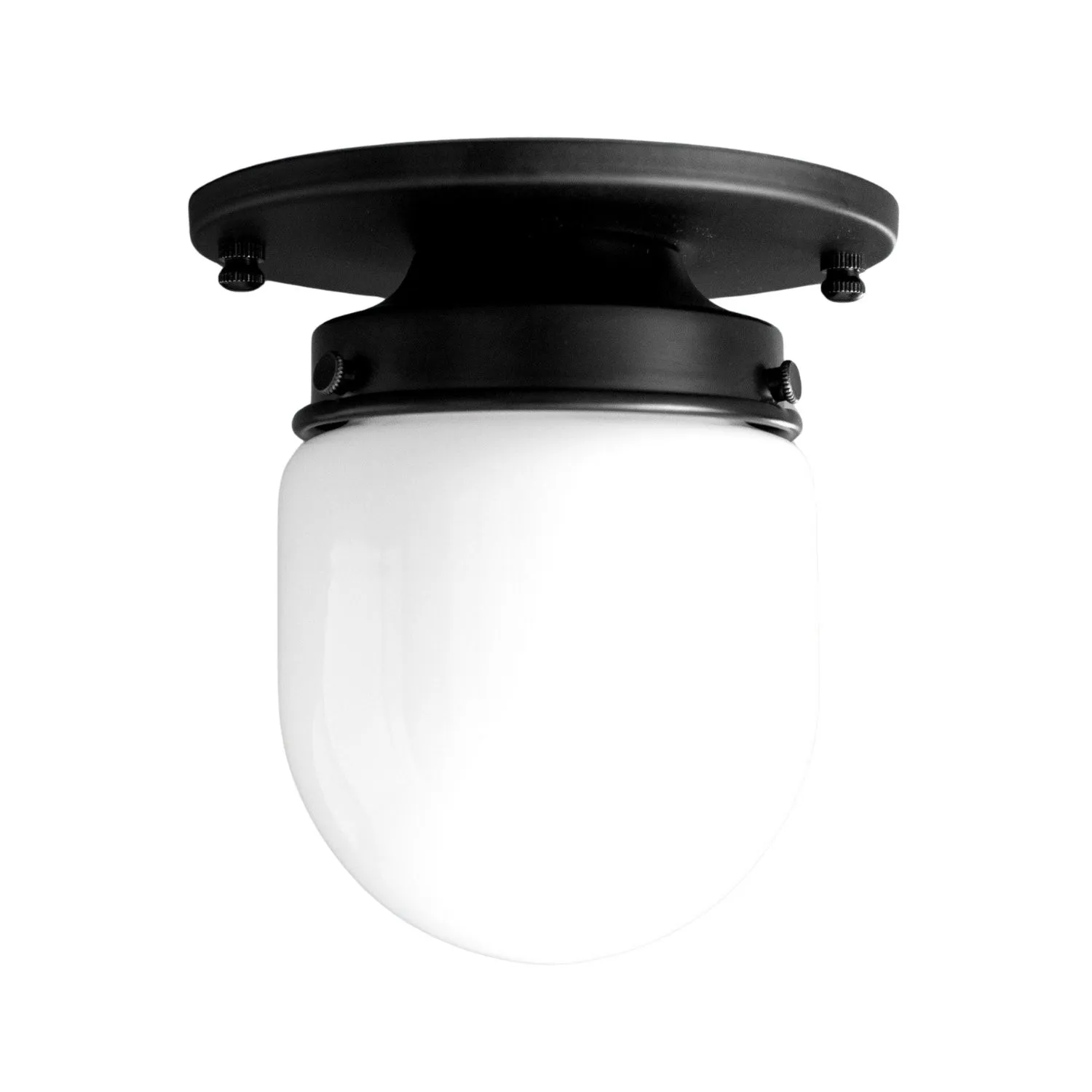 Opalume Glass Globe Flush Mount Light - Vintage Style Lamp for Hallway or Entryway KL1429
