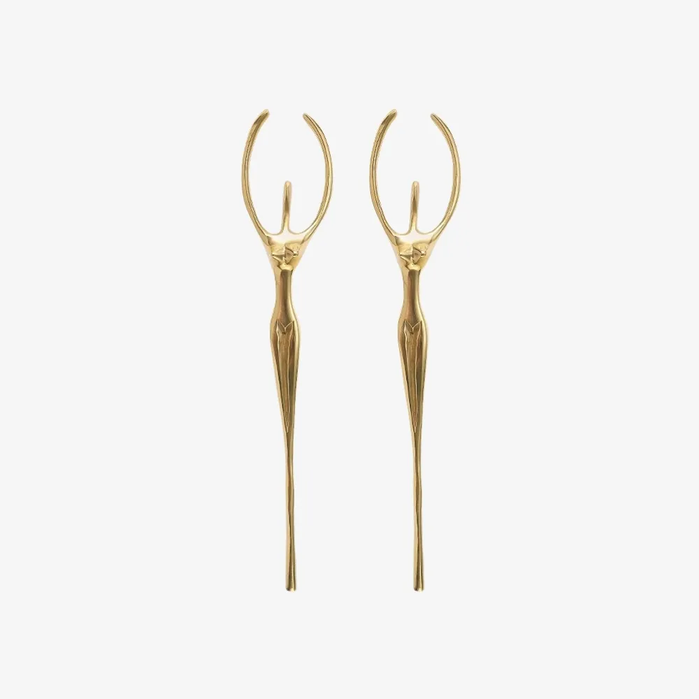 Verlitho Artistic Sculptural Lines Drawer Handle - Nordic Contemporary Design Interior Decor KL2350