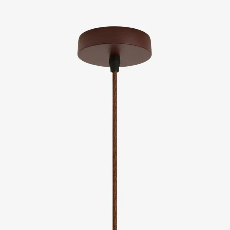 WabiLum Minimalist Japanese Travertine Wood Pendant Light - Elegant Home Lighting for Bedroom KL2241
