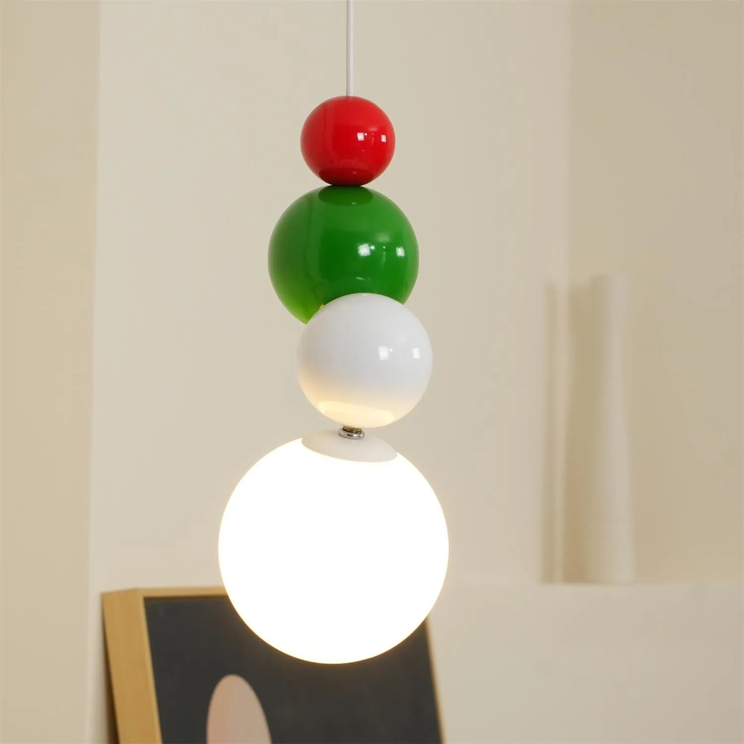 Cream Style Globe Bubble Pendant Light KL133