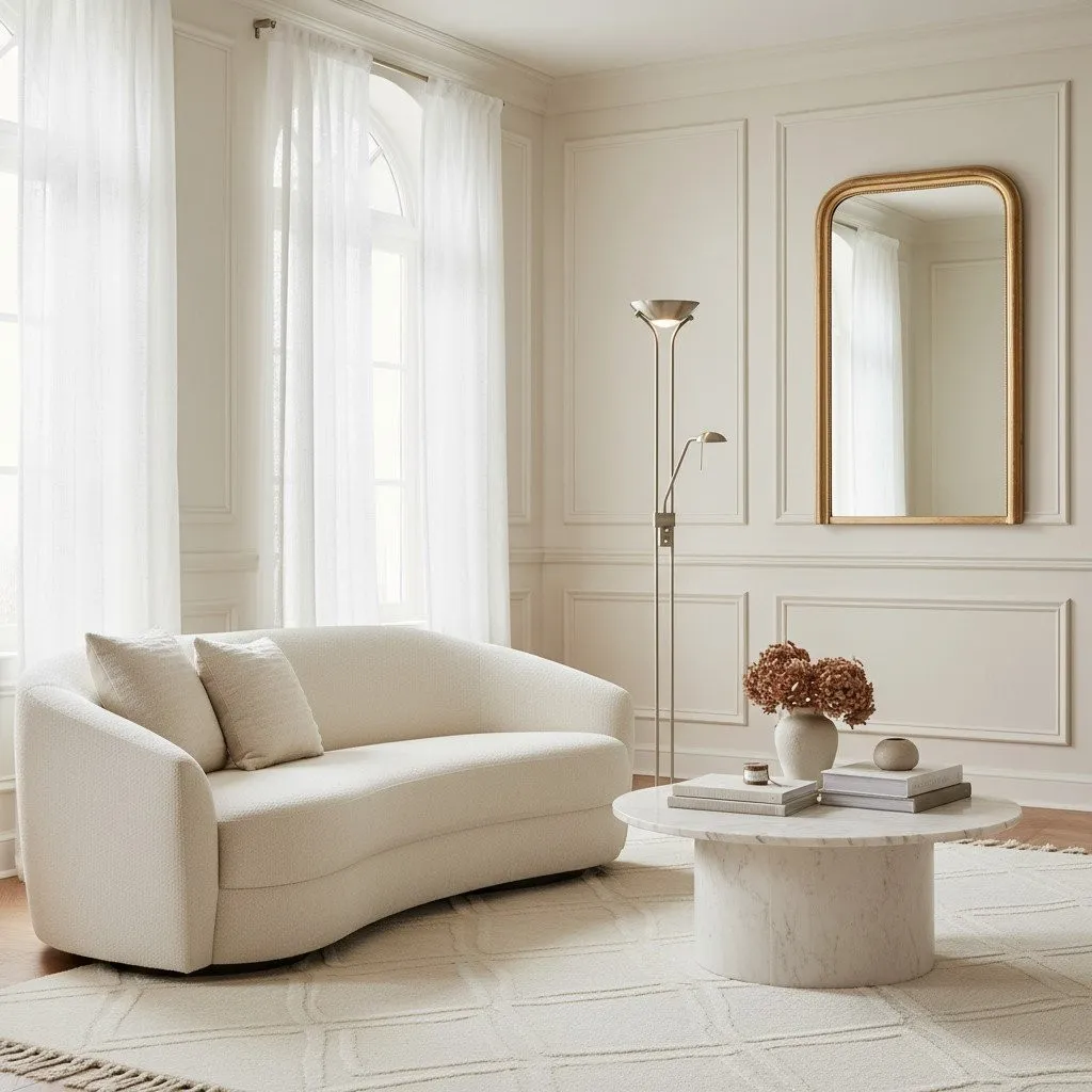 Linexis Art Deco Metal & Opal Glass Floor Lamp - Dual-Light Design for Modern Interiors KL1894