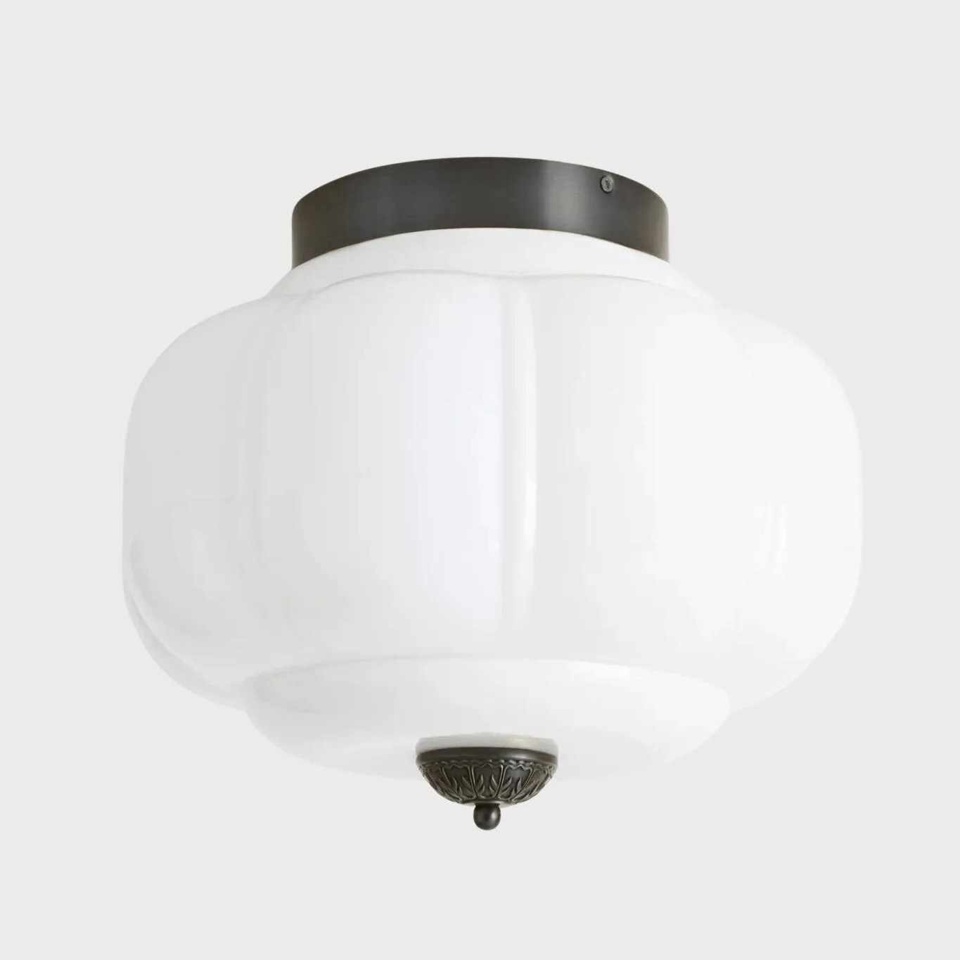 Eloise Pumpkin Inspired Retro Design Glass Ceiling Light - Accent Lighting for Living Room KL1393