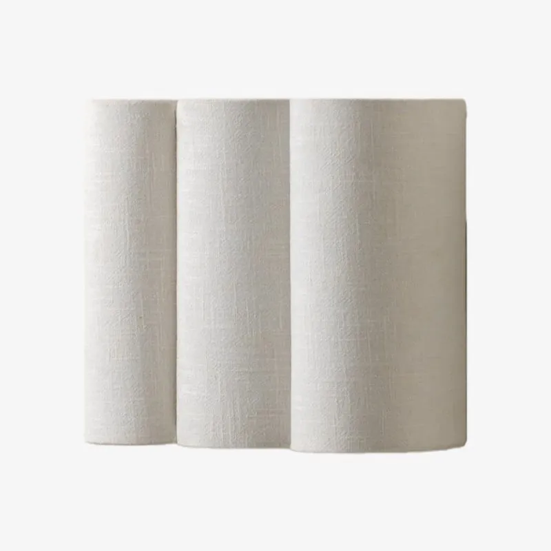 Linbron Minimalist Natural Linen Wall Sconce for Bedroom and Hallway KL2039