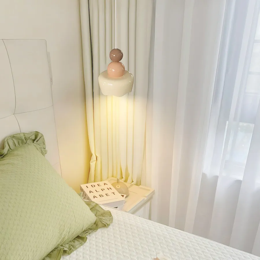 Cream Sunny Rain Doll Resin Pendant Light KL126