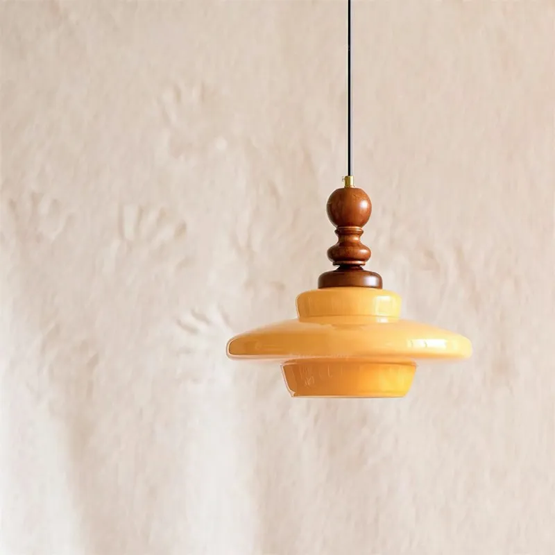 Medieval Cream Glass Pendant Lamp KL306