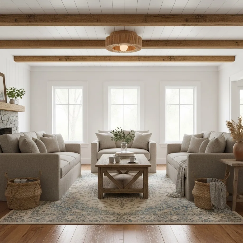 Welanery Minimal Rustic Natural Woven Ceiling Light - Sustainable Lamp for Kitchen or Hallway KL2386