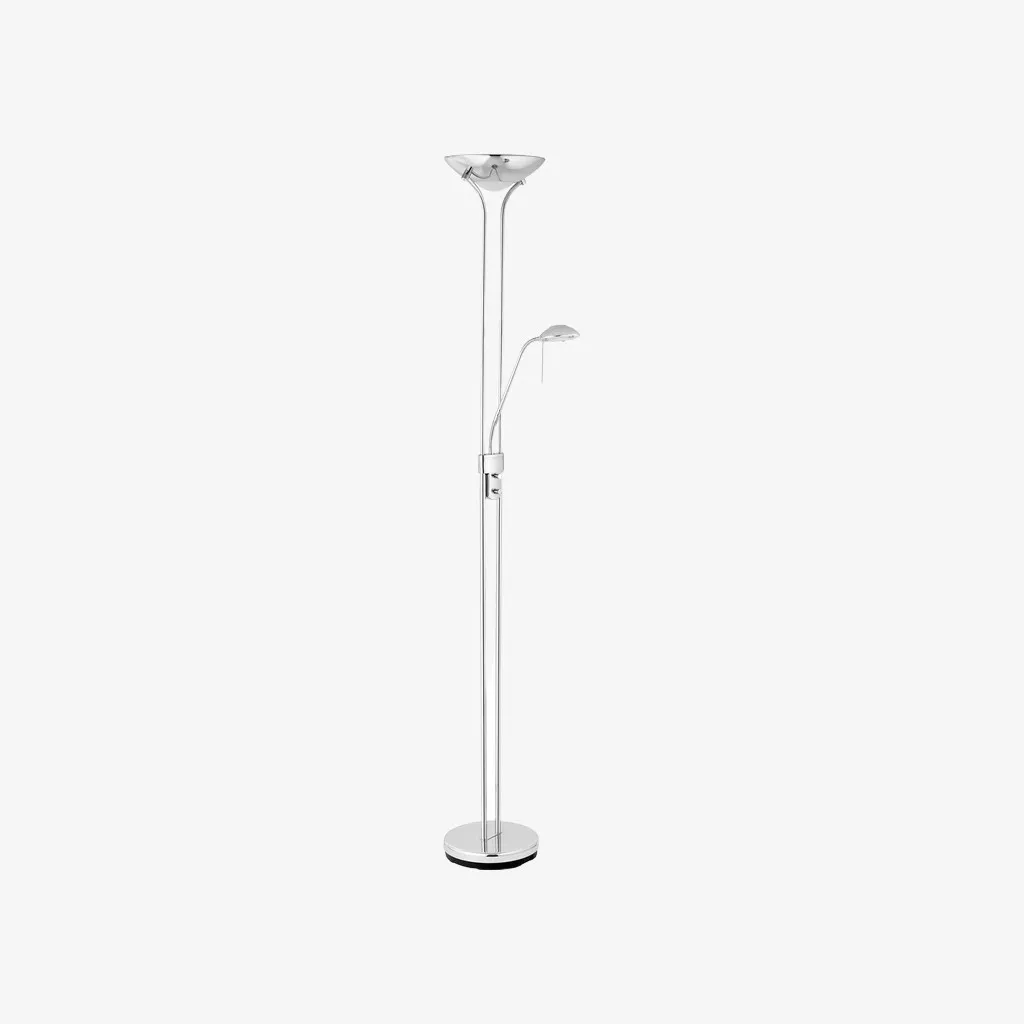 Linexis Art Deco Metal & Opal Glass Floor Lamp - Dual-Light Design for Modern Interiors KL1894