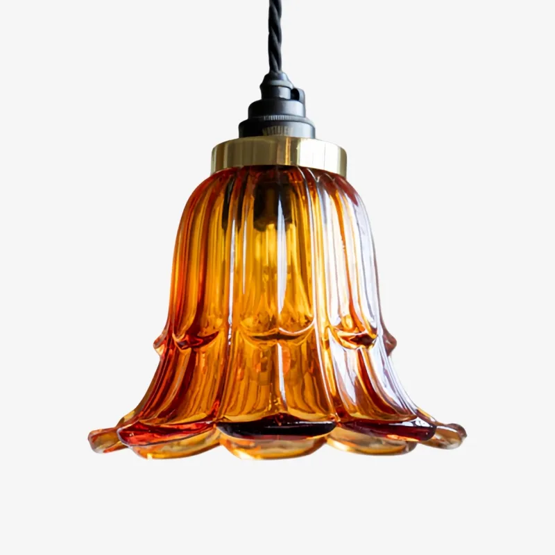 Solmira Classic Glass Pendant Light - Decorative Easy Fit Pendant Lamp for Lounge and Entryway KL2304