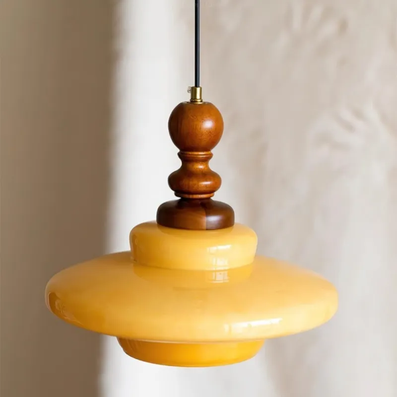 Medieval Cream Glass Pendant Lamp KL306