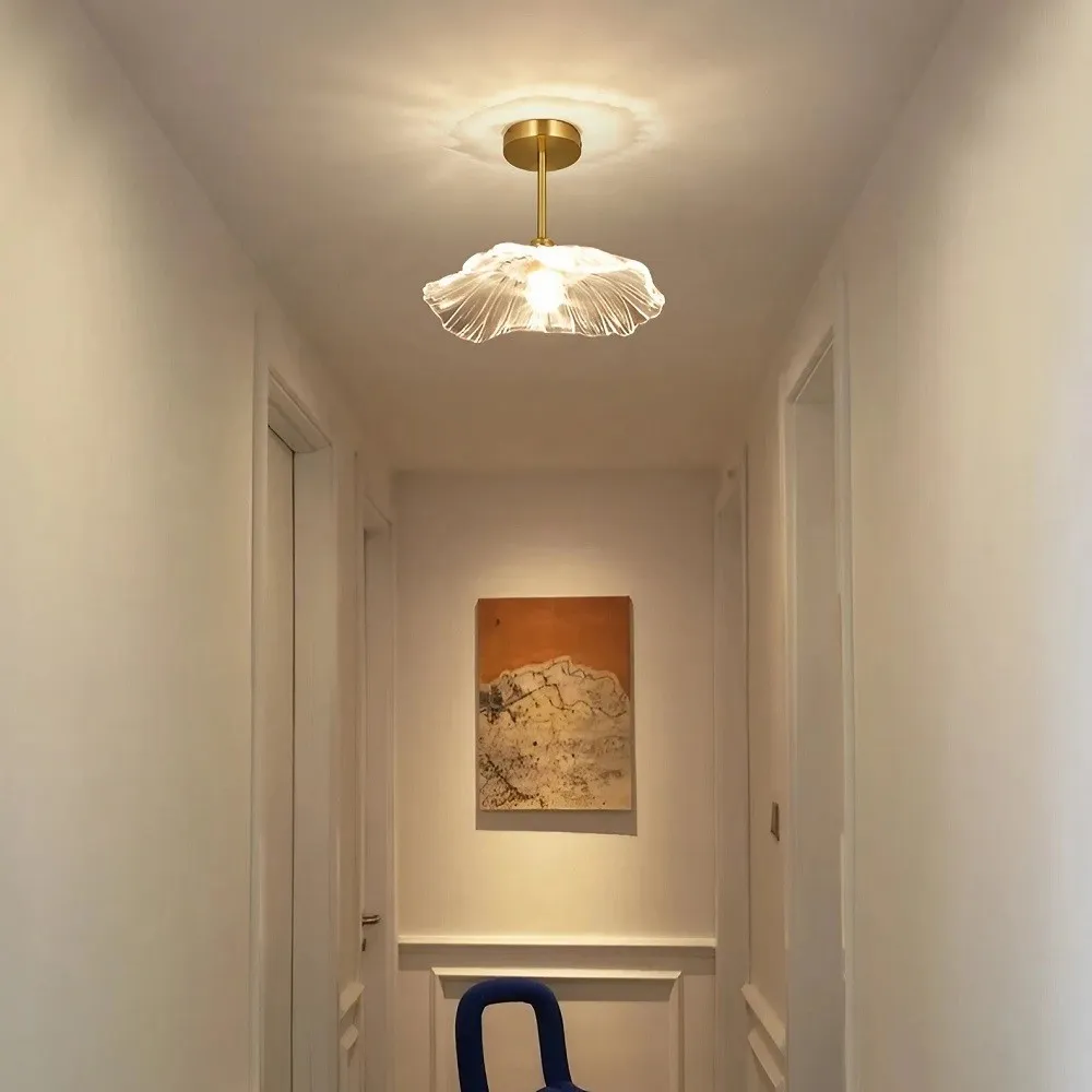 Lotus Retro Glass Ceiling Light KL70