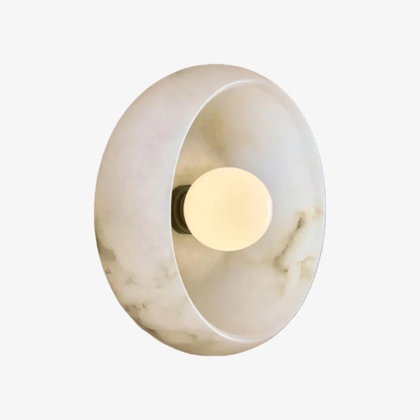 Haelen Alistair Retro Bowl Wall Sconce - Elegant Round Shade Wall Light for Living Room KL1753