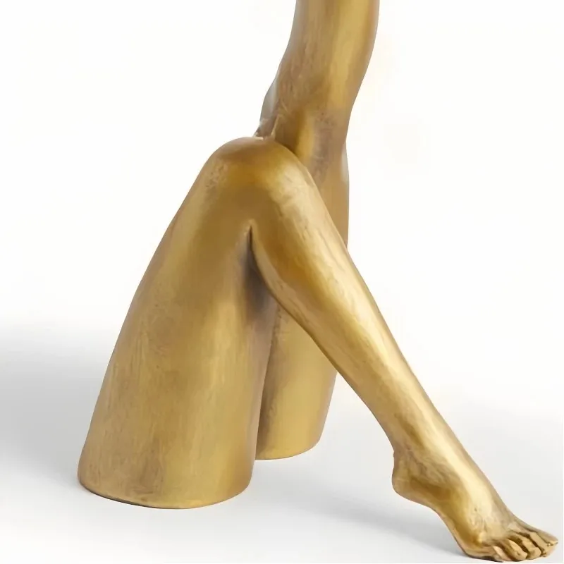 Kickra Sculptural Leg Base Candle Holder - Modern Artistic Design Table Or Living Room Decor KL2204