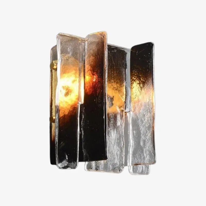 Lumiridge Wall Sconce - Modern Minimalist Metal and Glass Light for Living Room KL2133