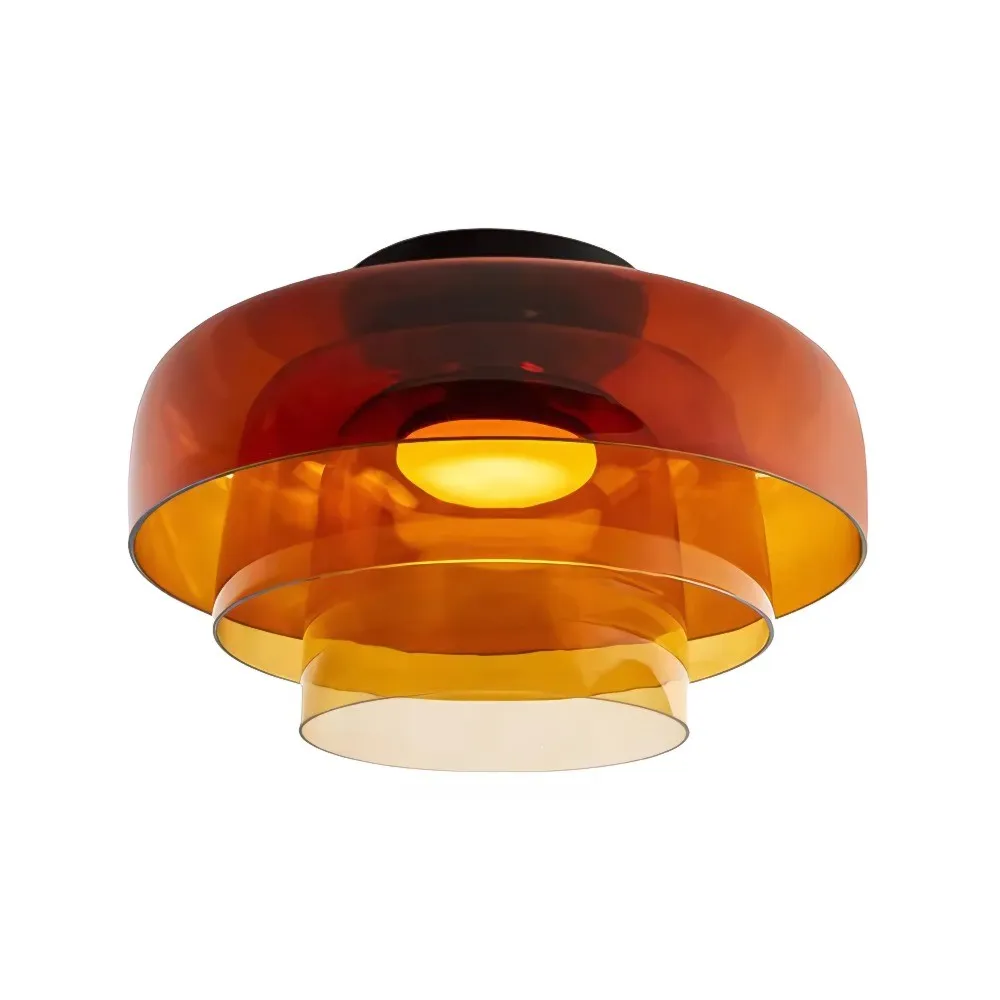 Celestial Morandi Layered Glass Ceiling Light - Scandinavian Ceiling Lamp For Living Room KL2146