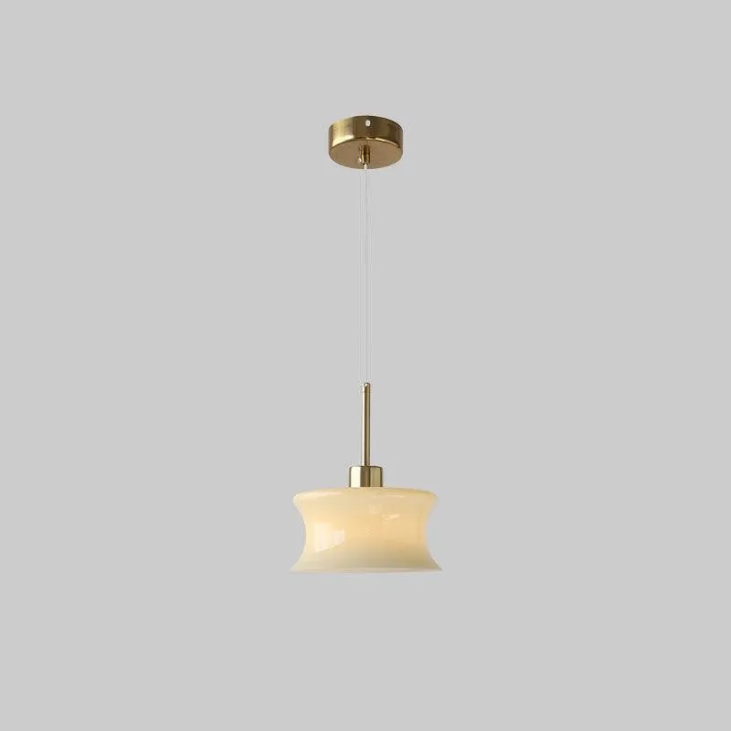 French Vintage Glass Window Pendant Lamp KL219