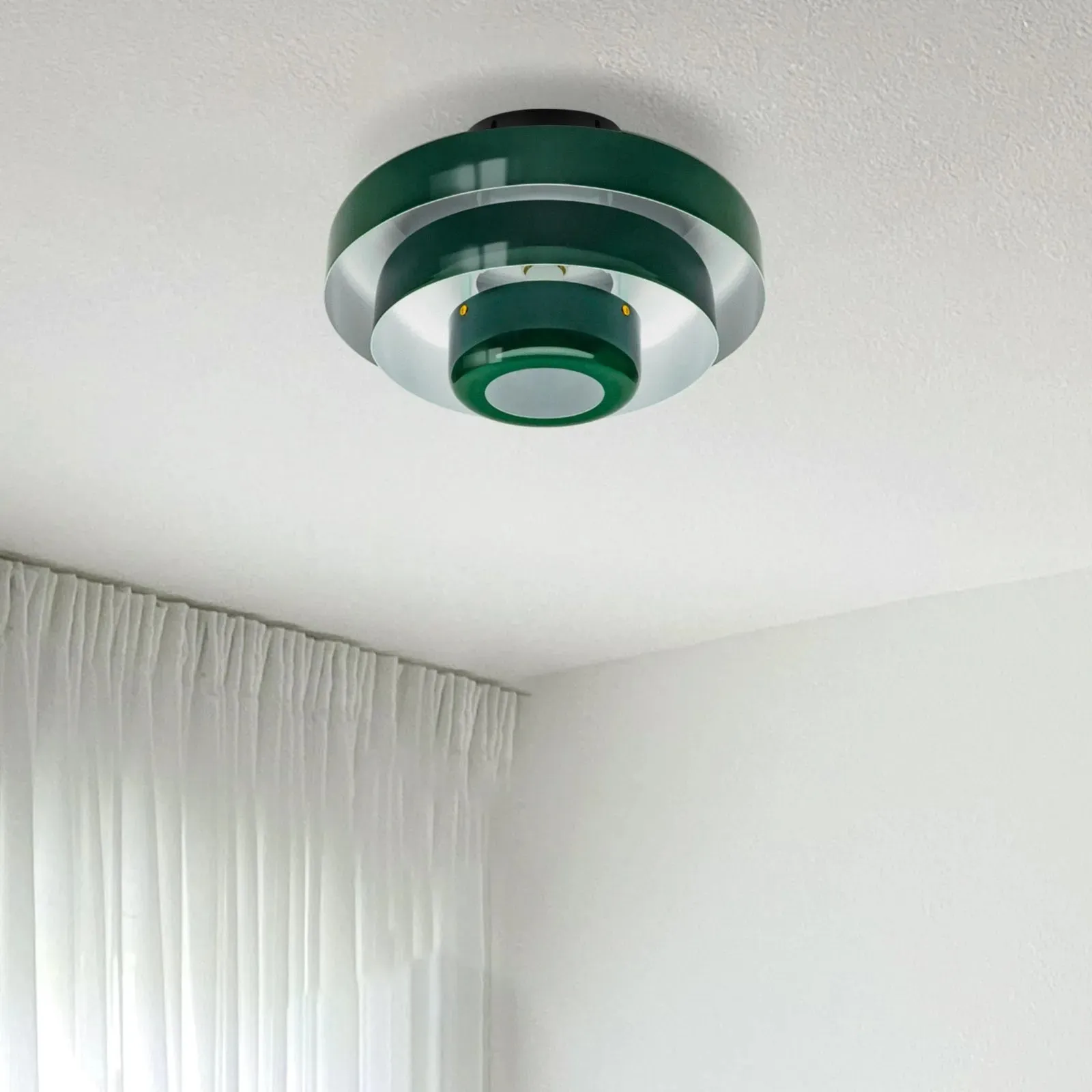 Three-Tier Bauhaus Ceiling Lamp - Bold Colors Ceiling Light for Bedroom or Lounge KL885