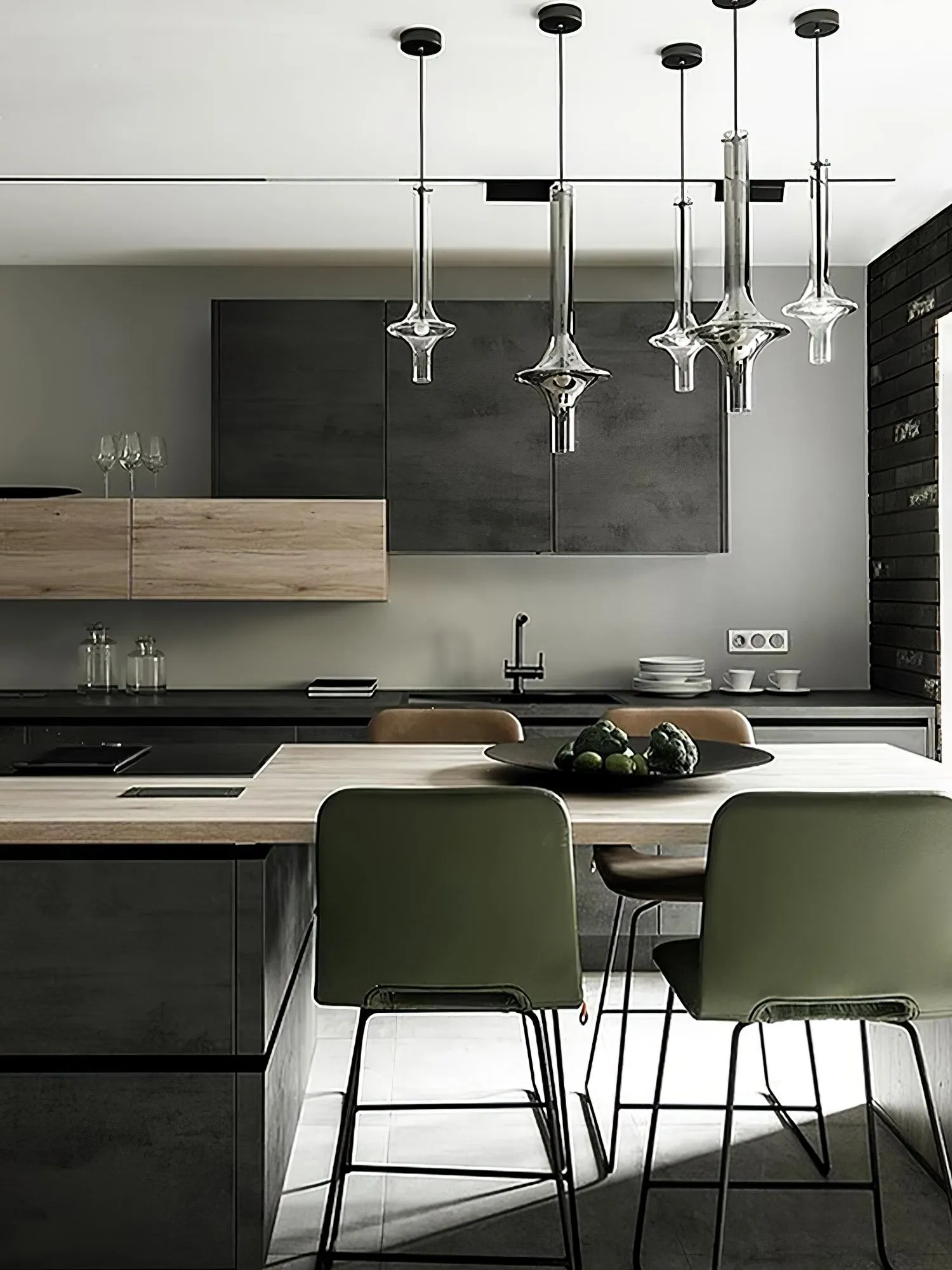 Modern Creative Glass Tube Pendant Lamp KL762