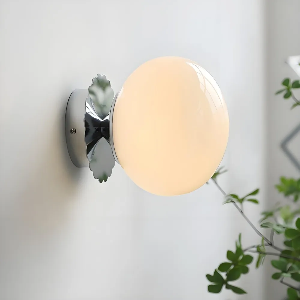 Marshmallow Glass Ball Wall Sconce KL149