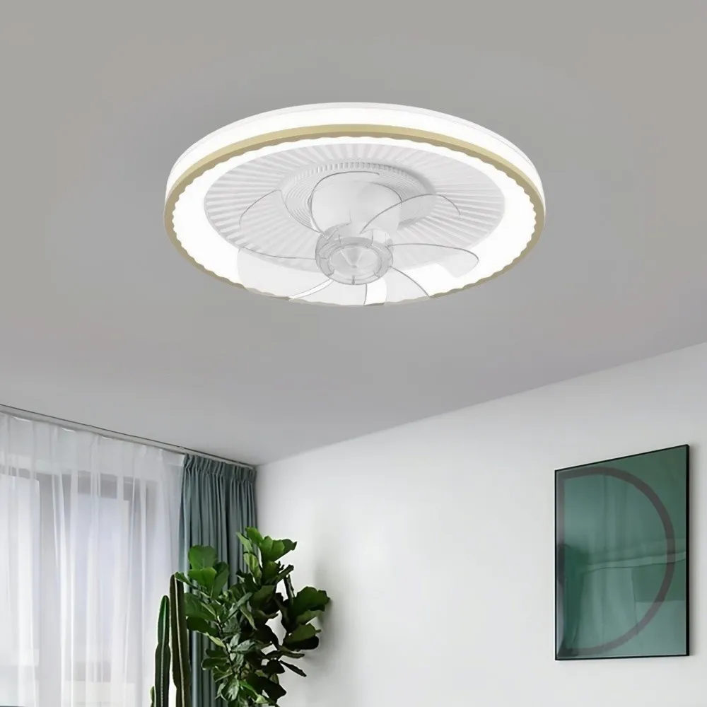 Modern Round Led Low Profile Ceiling Fan Light KL938