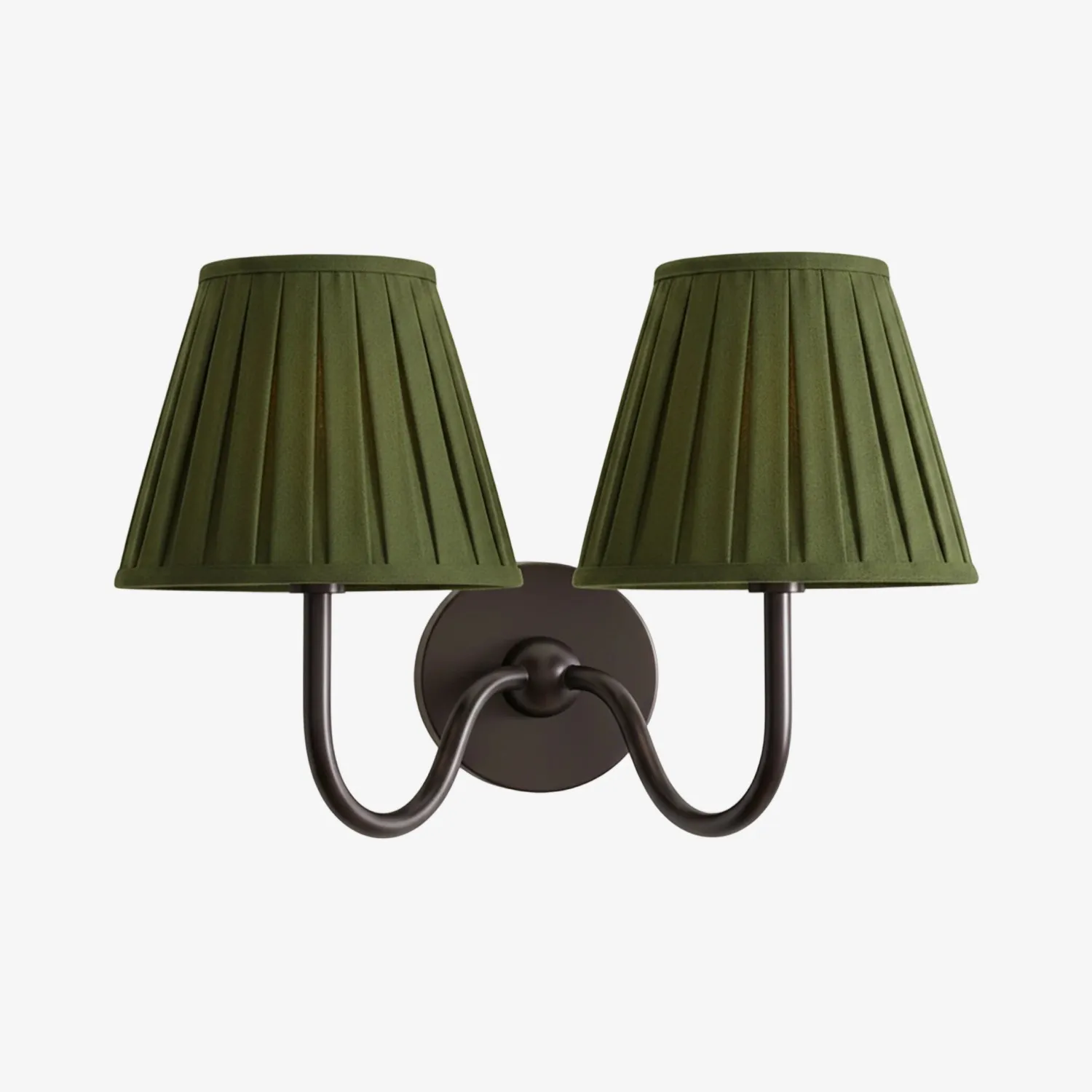 Luvora Vintage Pleated Shade Wall Lamp - Refined Linen Sconce For Bathroom or Corridor KL1272
