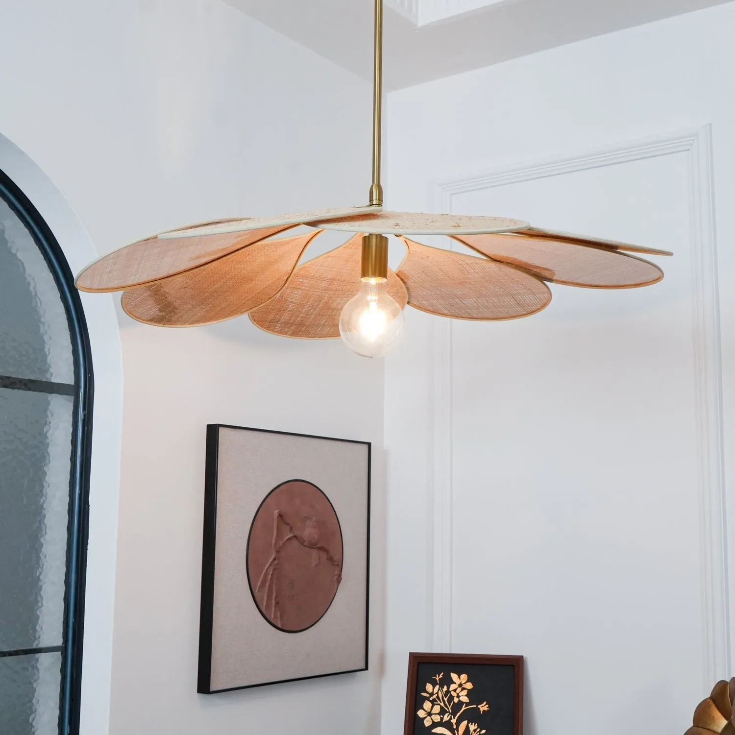 Petals Bloom Rattan Pendant Lamp KL574