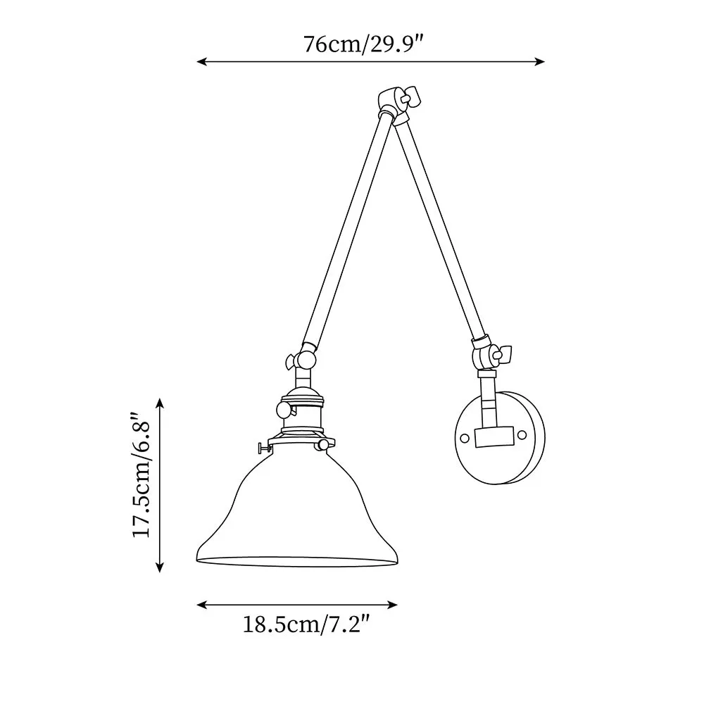 Personalized Green Bell-Shaped Wall Lamp KL409