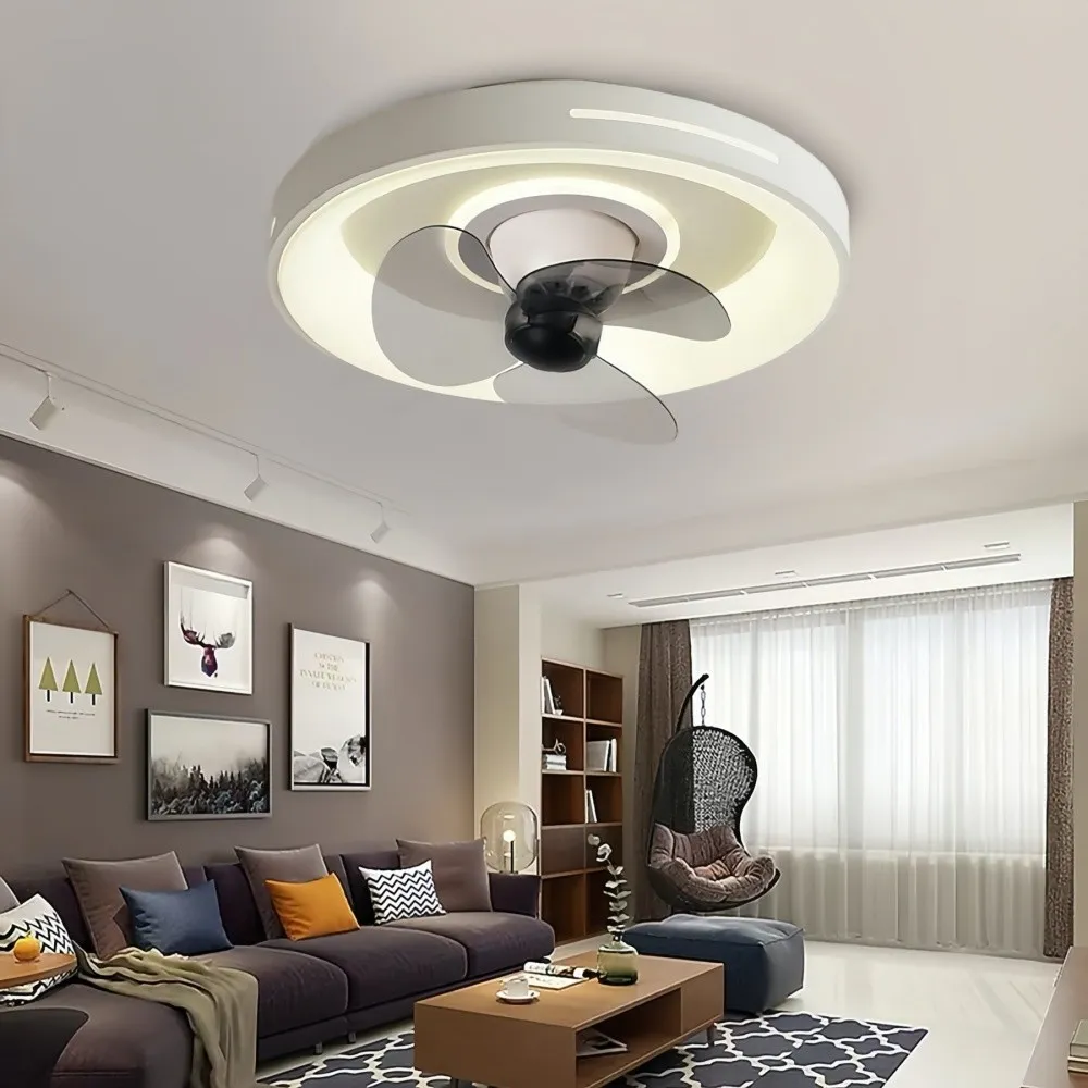 Modern Slient LED Ceiling Fan Light for Bedroom KL931
