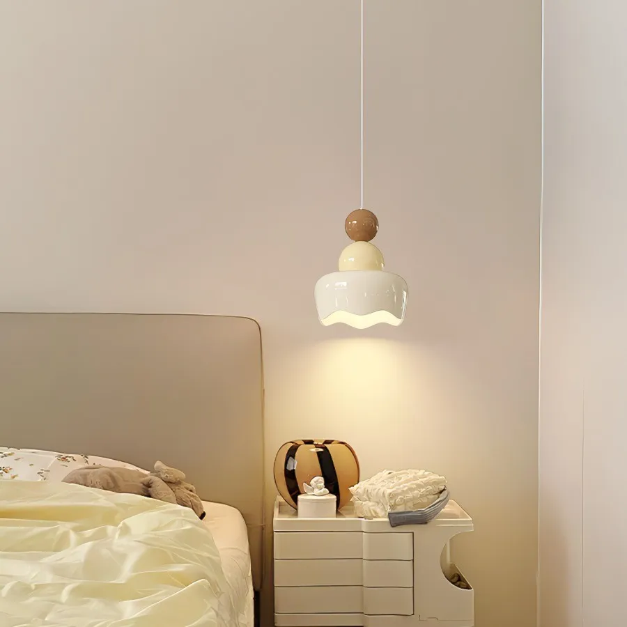 Cream Sunny Rain Doll Resin Pendant Light KL126