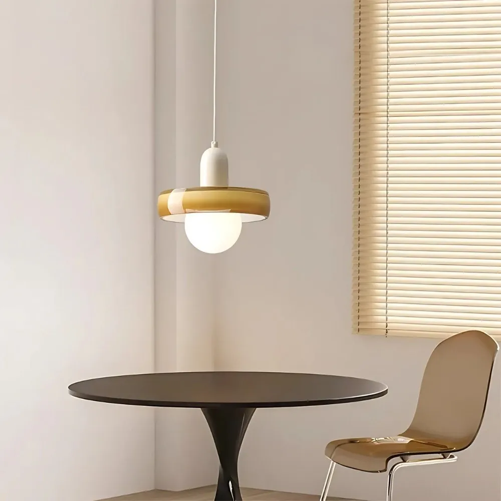 Colorful Glass Disc Orb Pendant Light KL916