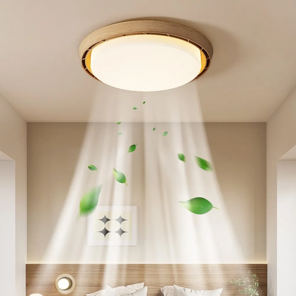 Modern Circular LED Bladeless Ceiling Fan with Light KL935