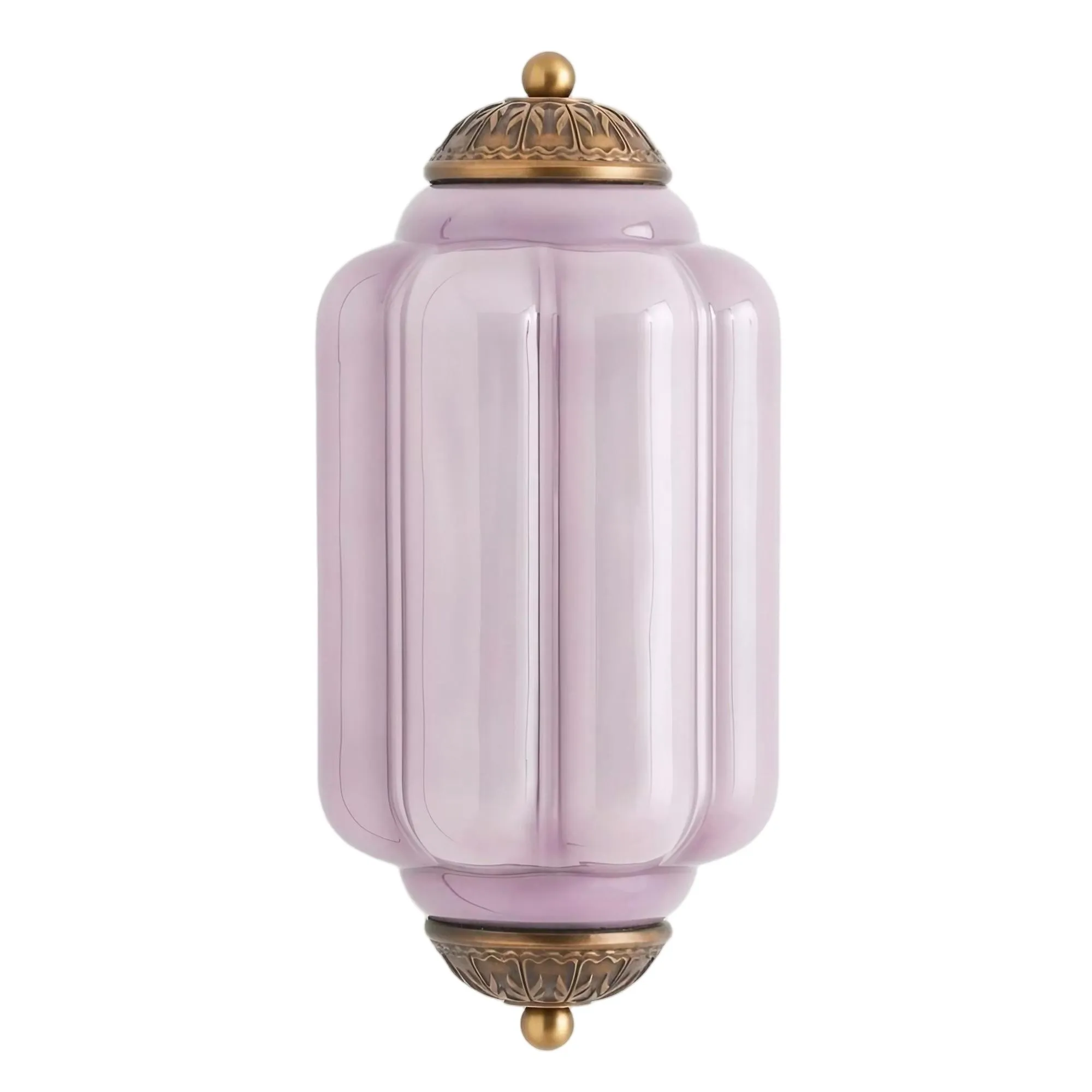 Eloise Long Pumpkin Retro Glass Recessed Wall Lamp KL857
