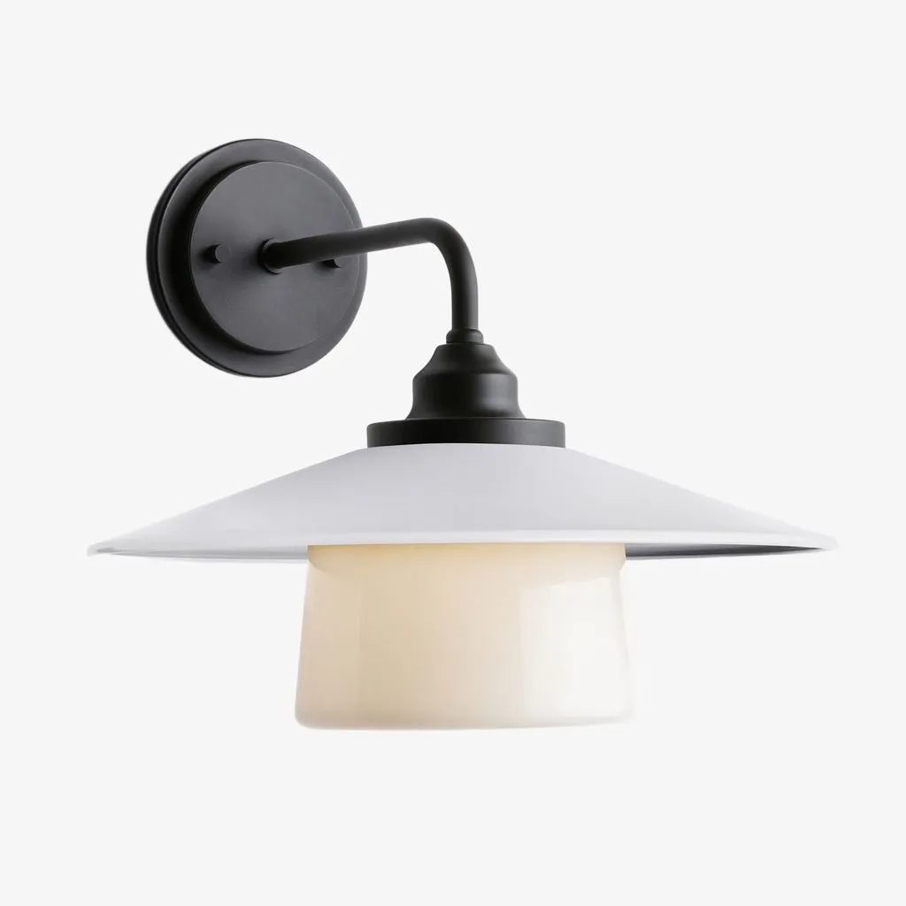 Cordax Utility-Inspired Wall Sconce - Metal and Glass for Indoor Outdoor Decor KL2030