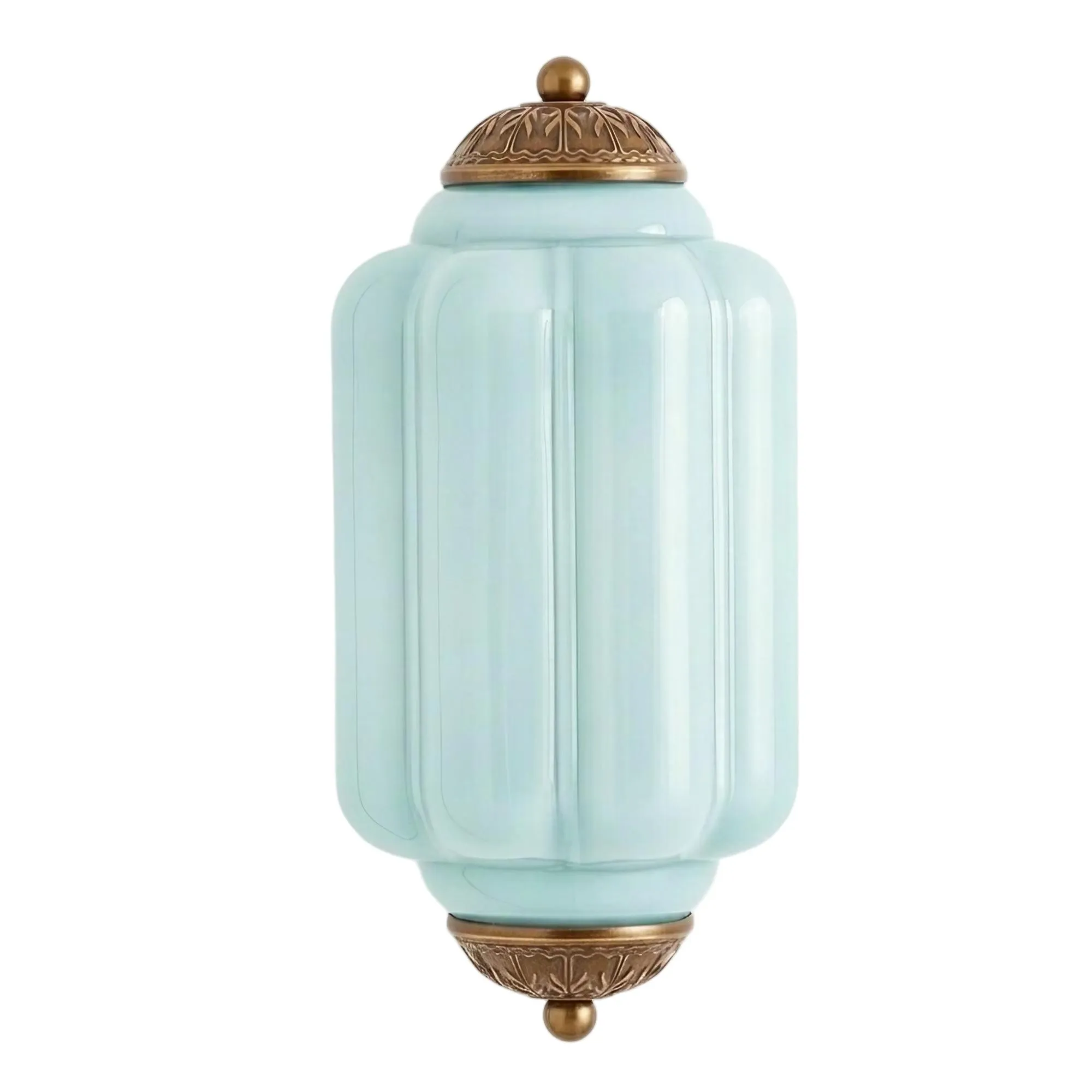 Eloise Long Pumpkin Retro Glass Recessed Wall Lamp KL857