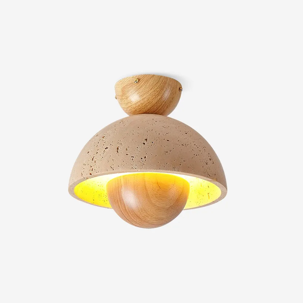 Japanese Wooden Inverted Ceiling Light KL695