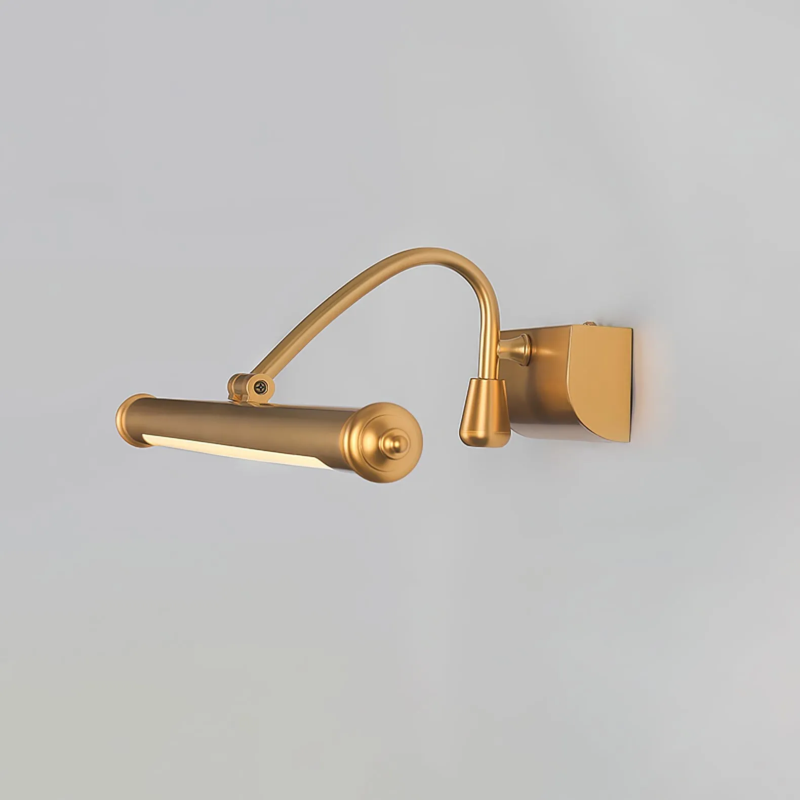 Mirror Front LED Brass Wall Lamp KL352